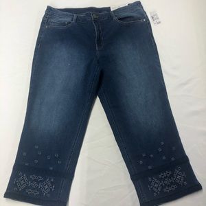 CHRISTOPHER & BANKS 14W  Curvy 
CAPRI JEANS